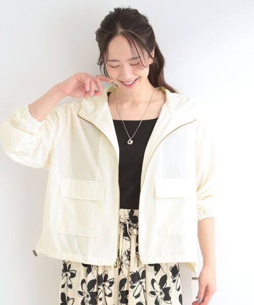 SHOO・LA・RUE / シューラルー レザーブルゾン・ジャケット | 【UV】シアーフーディーブルゾン | 詳細1