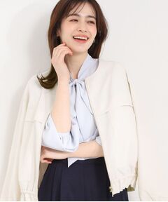 SHOO・LA・RUE / シューラルー レザーブルゾン・ジャケット | ドロストノーカラーブルゾン