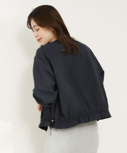 SHOO・LA・RUE / シューラルー レザーブルゾン・ジャケット | ドロストノーカラーブルゾン | 詳細10