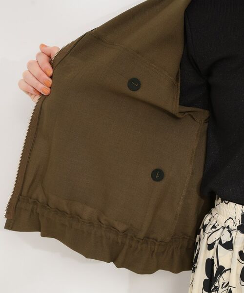 SHOO・LA・RUE / シューラルー レザーブルゾン・ジャケット | ドロストノーカラーブルゾン | 詳細20