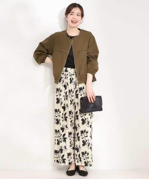 SHOO・LA・RUE / シューラルー レザーブルゾン・ジャケット | ドロストノーカラーブルゾン | 詳細3