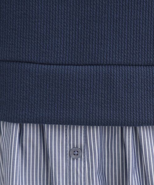 SHOO・LA・RUE / シューラルー ミニ丈・ひざ丈ワンピース | 【S-LL/体型カバー】ストライプ柄ドッキングワンピース | 詳細12