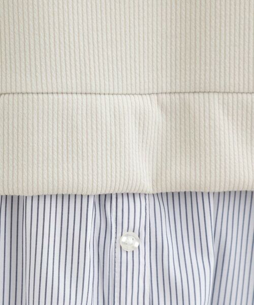 SHOO・LA・RUE / シューラルー ミニ丈・ひざ丈ワンピース | 【S-LL/体型カバー】ストライプ柄ドッキングワンピース | 詳細8