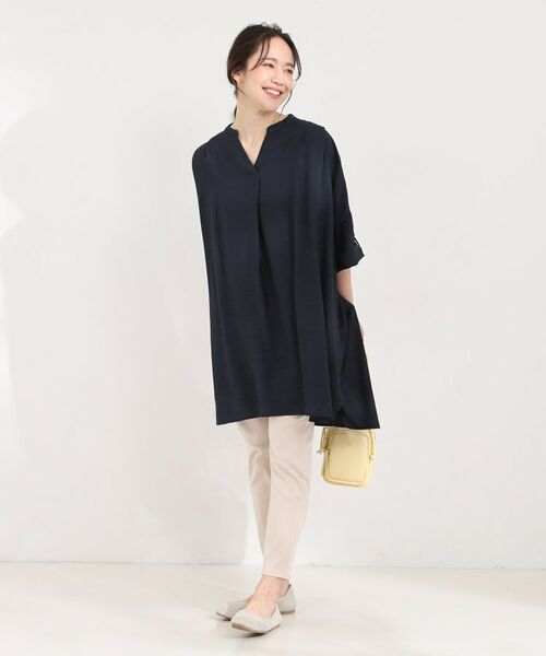 SHOO・LA・RUE / シューラルー チュニック | 【ひんやり】スキッパーチュニックワンピース | 詳細11