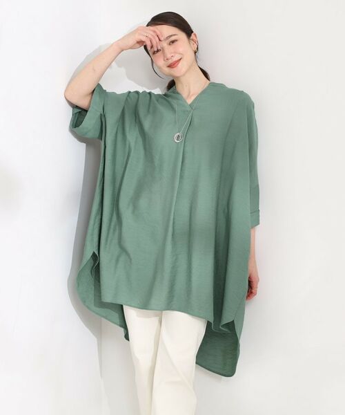 SHOO・LA・RUE / シューラルー チュニック | 【ひんやり】スキッパーチュニックワンピース | 詳細13