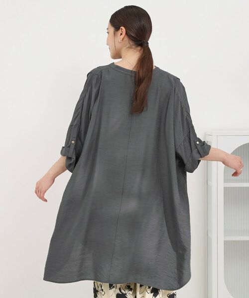 SHOO・LA・RUE / シューラルー チュニック | 【ひんやり】スキッパーチュニックワンピース | 詳細2