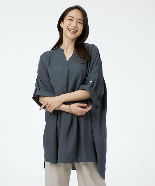 SHOO・LA・RUE / シューラルー チュニック | 【ひんやり/洗濯機可/S-LL】動くたび、ふんわりゆれる 大人のゆるチュニック | 詳細26