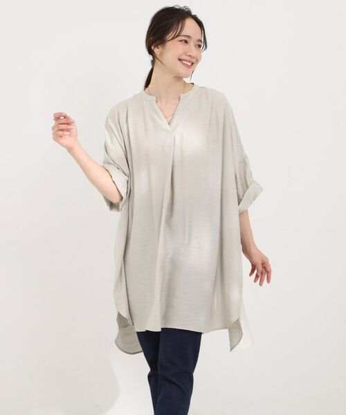 SHOO・LA・RUE / シューラルー チュニック | 【ひんやり】スキッパーチュニックワンピース | 詳細5