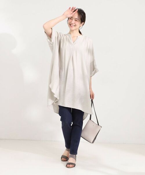 SHOO・LA・RUE / シューラルー チュニック | 【ひんやり】スキッパーチュニックワンピース | 詳細7