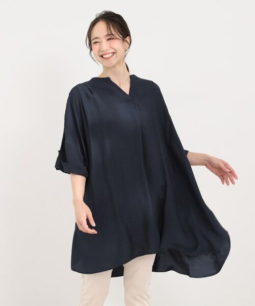 SHOO・LA・RUE / シューラルー チュニック | 【ひんやり】スキッパーチュニックワンピース | 詳細9