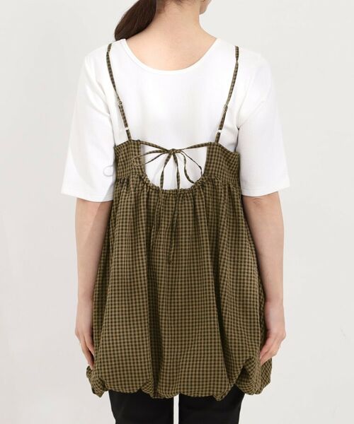 SHOO・LA・RUE / シューラルー チュニック | ギンガムチェック柄バルーンキャミ | 詳細11