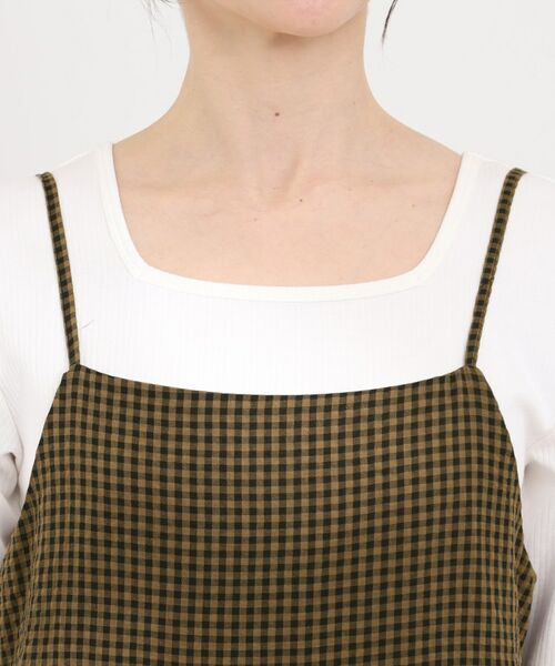 SHOO・LA・RUE / シューラルー チュニック | ギンガムチェック柄バルーンキャミ | 詳細12
