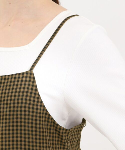 SHOO・LA・RUE / シューラルー チュニック | ギンガムチェック柄バルーンキャミ | 詳細13
