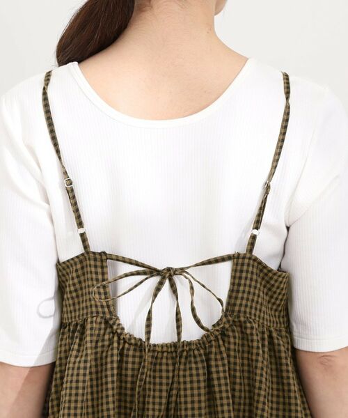 SHOO・LA・RUE / シューラルー チュニック | ギンガムチェック柄バルーンキャミ | 詳細14