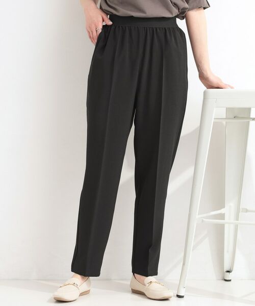 SHOO・LA・RUE / シューラルー パンツ | 【シューアイス】ウエストゴムテーパードパンツ（ブラック(019)）
