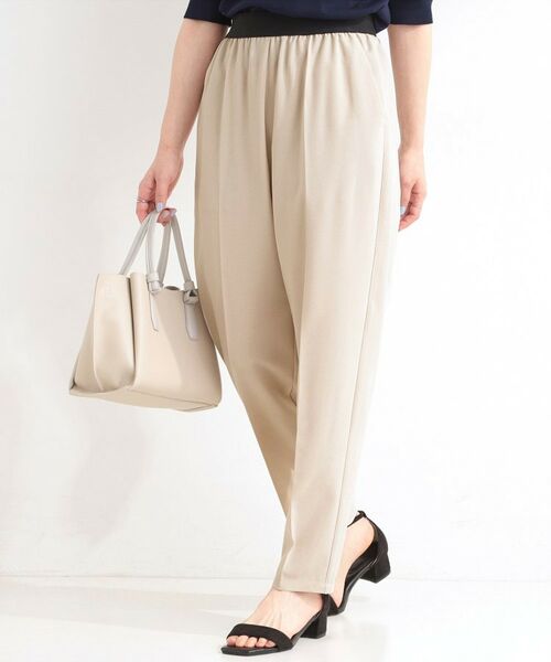 SHOO・LA・RUE / シューラルー パンツ | 【シューアイス】ウエストゴムテーパードパンツ（ライトベージュ(051)）