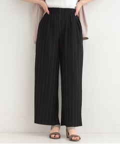 SHOO・LA・RUE / シューラルー パンツ | ウエストゴムでらくちん 柄アソートプリーツイージーパンツ