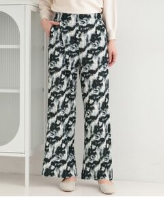 SHOO・LA・RUE / シューラルー パンツ | ウエストゴムでらくちん 柄アソートプリーツイージーパンツ