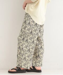 SHOO・LA・RUE / シューラルー パンツ | ウエストゴムでらくちん 柄アソートプリーツイージーパンツ