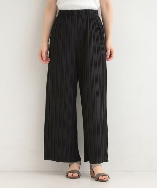 SHOO・LA・RUE / シューラルー パンツ | ウエストゴムでらくちん 柄アソートプリーツイージーパンツ | 詳細1