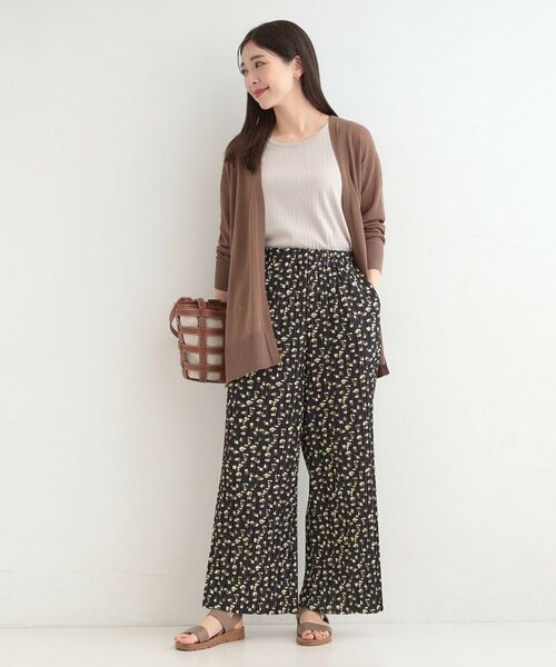SHOO・LA・RUE / シューラルー パンツ | ウエストゴムでらくちん 柄アソートプリーツイージーパンツ | 詳細11