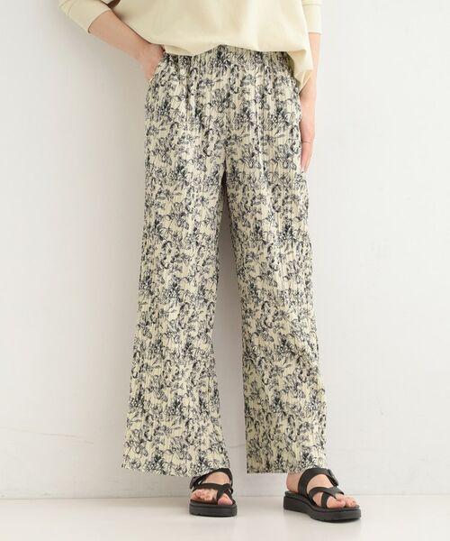 SHOO・LA・RUE / シューラルー パンツ | ウエストゴムでらくちん 柄アソートプリーツイージーパンツ | 詳細13