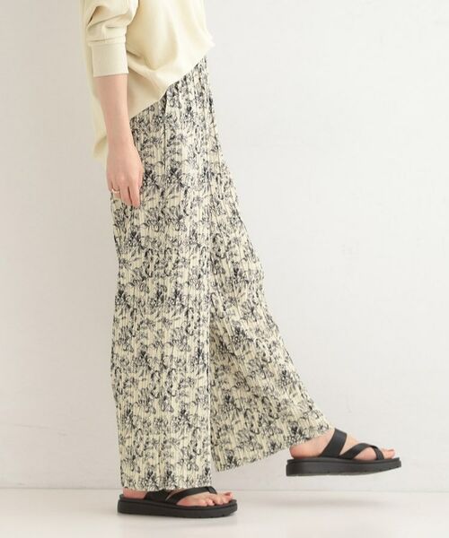 SHOO・LA・RUE / シューラルー パンツ | ウエストゴムでらくちん 柄アソートプリーツイージーパンツ | 詳細14