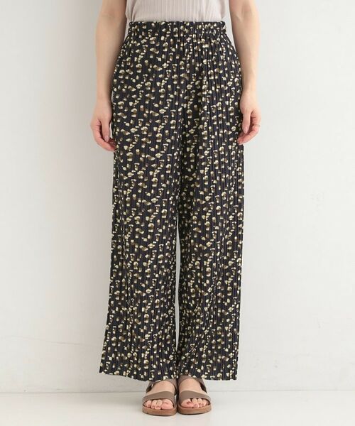 SHOO・LA・RUE / シューラルー パンツ | ウエストゴムでらくちん 柄アソートプリーツイージーパンツ | 詳細17