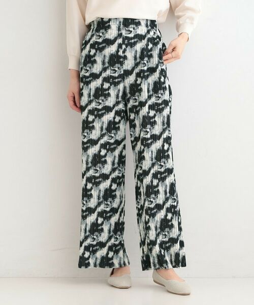 SHOO・LA・RUE / シューラルー パンツ | ウエストゴムでらくちん 柄アソートプリーツイージーパンツ | 詳細5