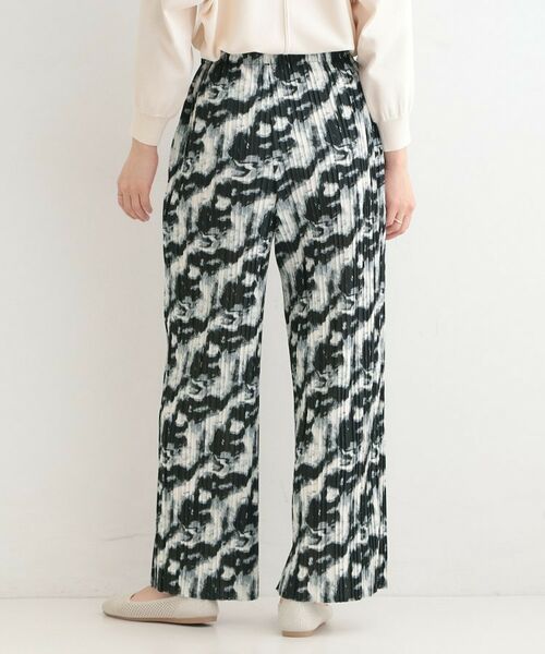 SHOO・LA・RUE / シューラルー パンツ | ウエストゴムでらくちん 柄アソートプリーツイージーパンツ | 詳細6