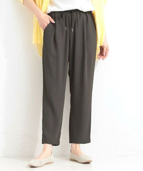 SHOO・LA・RUE / シューラルー パンツ | さらさらぷるんイージーテーパード(チャコールグレー(014))