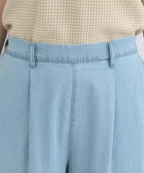 SHOO・LA・RUE / シューラルー パンツ | 【着丈選べる/ひんやり/S-LL】ウエストリボンがポイント　デニムイージーワイドパンツ | 詳細29