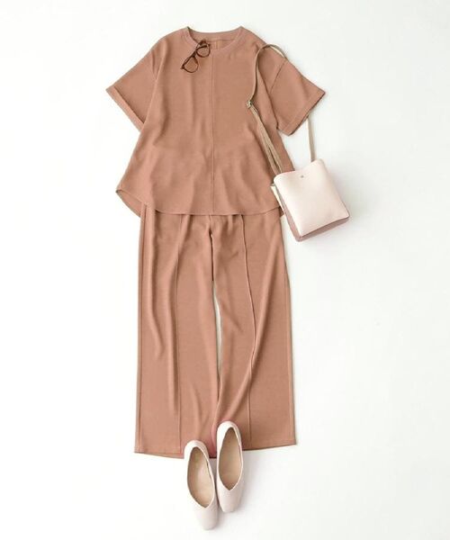 SHOO・LA・RUE / シューラルー パンツ | 【セットアップ可/ひんやり/UV/S-LL】さらさらぷるん イージーワイドパンツ | 詳細21