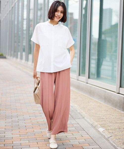 SHOO・LA・RUE / シューラルー パンツ | 【セットアップ可/ひんやり/UV/S-LL】さらさらぷるん イージーワイドパンツ | 詳細23