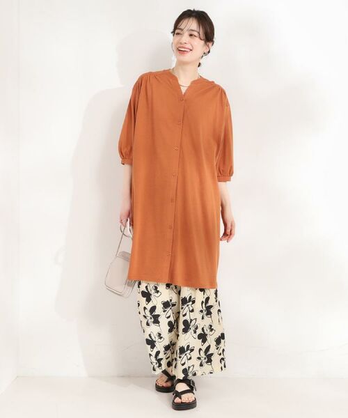 SHOO・LA・RUE / シューラルー パンツ | 【選べる4柄/洗濯機可】さらっとしなやか　サテンワイドパンツ | 詳細25