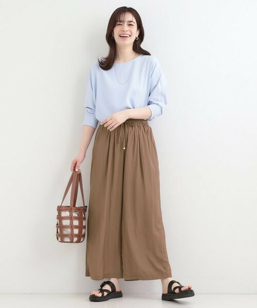 SHOO・LA・RUE / シューラルー パンツ | サテンワイドパンツ | 詳細7