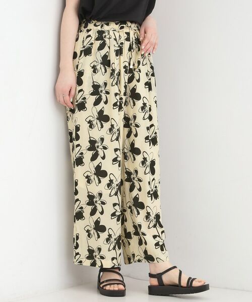 SHOO・LA・RUE / シューラルー パンツ | サテンワイドパンツ（アイボリー(704)）