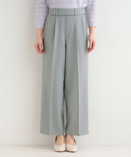 SHOO・LA・RUE / シューラルー パンツ | 【着丈選べる/S-LL/洗濯機可】楽ちん×きれいみえ　ストレッチワイドパンツ | 詳細17