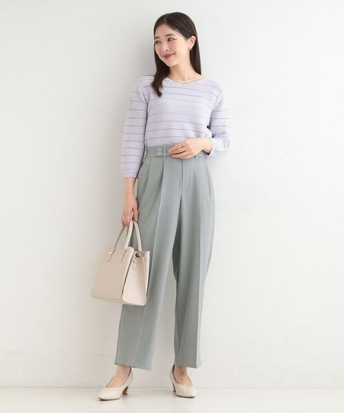 SHOO・LA・RUE / シューラルー パンツ | 【着丈選べる/S-LL/洗濯機可】楽ちん×きれいみえ　ストレッチワイドパンツ | 詳細3