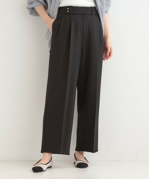 SHOO・LA・RUE / シューラルー パンツ | 【着丈選べる/S-LL/洗濯機可】楽ちん×きれいみえ　ストレッチワイドパンツ | 詳細5