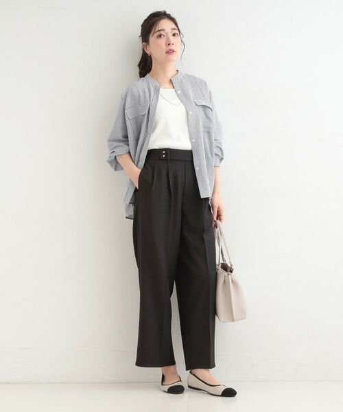 SHOO・LA・RUE / シューラルー パンツ | 【着丈選べる/S-LL/洗濯機可】楽ちん×きれいみえ　ストレッチワイドパンツ | 詳細7
