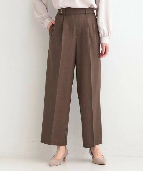 SHOO・LA・RUE / シューラルー パンツ | 【着丈選べる/S-LL/洗濯機可】楽ちん×きれいみえ　ストレッチワイドパンツ | 詳細9