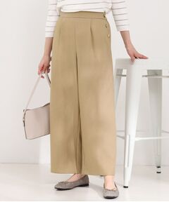 SHOO・LA・RUE / シューラルー パンツ | サイドボタンデニム風ワイドパンツ