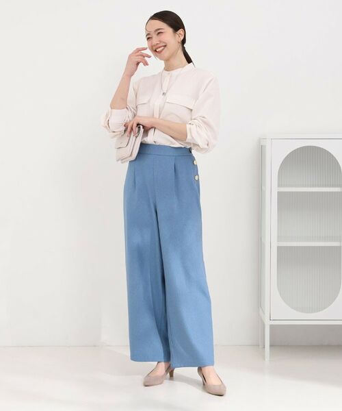 SHOO・LA・RUE / シューラルー パンツ | サイドボタンデニム風ワイドパンツ | 詳細11