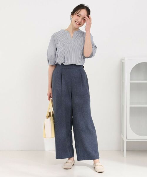 SHOO・LA・RUE / シューラルー パンツ | サイドボタンデニム風ワイドパンツ | 詳細15