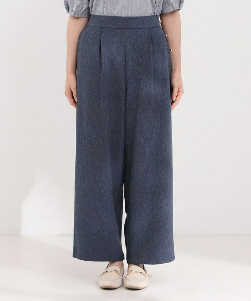 SHOO・LA・RUE / シューラルー パンツ | サイドボタンデニム風ワイドパンツ | 詳細17
