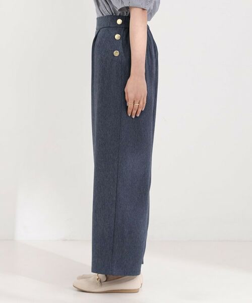 SHOO・LA・RUE / シューラルー パンツ | サイドボタンデニム風ワイドパンツ | 詳細18