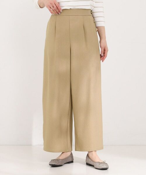 SHOO・LA・RUE / シューラルー パンツ | サイドボタンデニム風ワイドパンツ | 詳細5