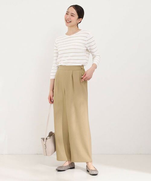 SHOO・LA・RUE / シューラルー パンツ | サイドボタンデニム風ワイドパンツ | 詳細7