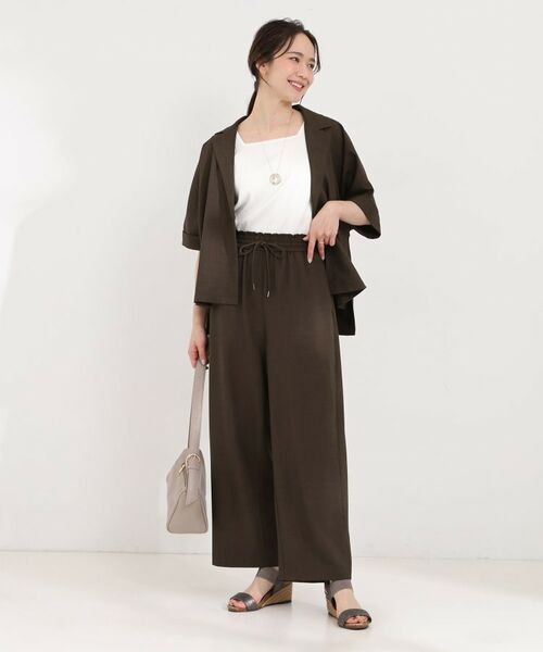 SHOO・LA・RUE / シューラルー パンツ | 【着丈選べる/イージーケア】イージーワイドパンツ | 詳細7
